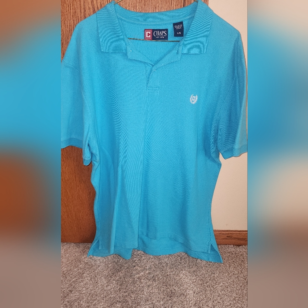 Chaps Teal Polo Shirt